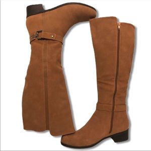 Tan knee high wide calf nautica boots